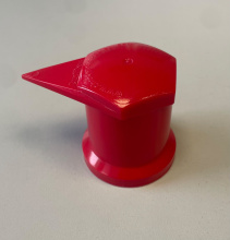 Krytka matice plastová červená 32mm